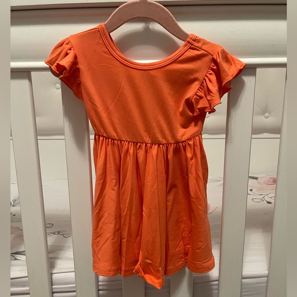 Coral Dot Dot Smile Dress